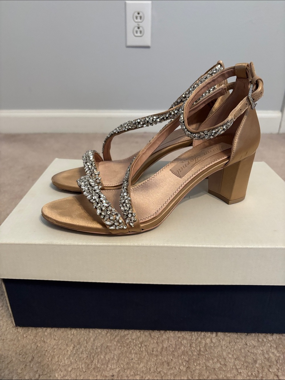 Pnina Tornai for Naturalizer Ahava Ankle Strap heal in Nude Embellished - Picture 7 of 12